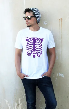 Glitter Ribcage Print Unisex T-shirt