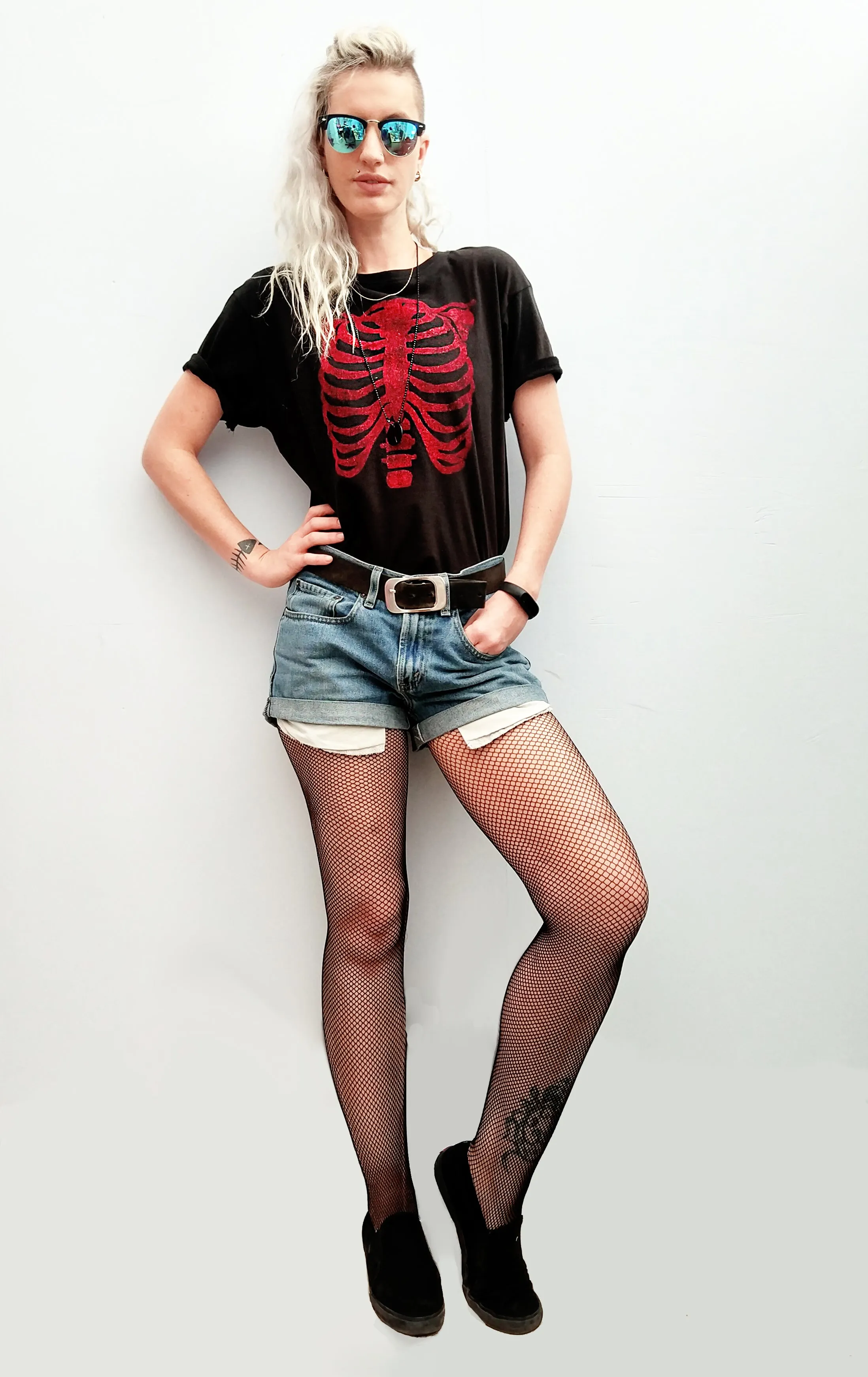 Glitter Ribcage Print Unisex T-shirt