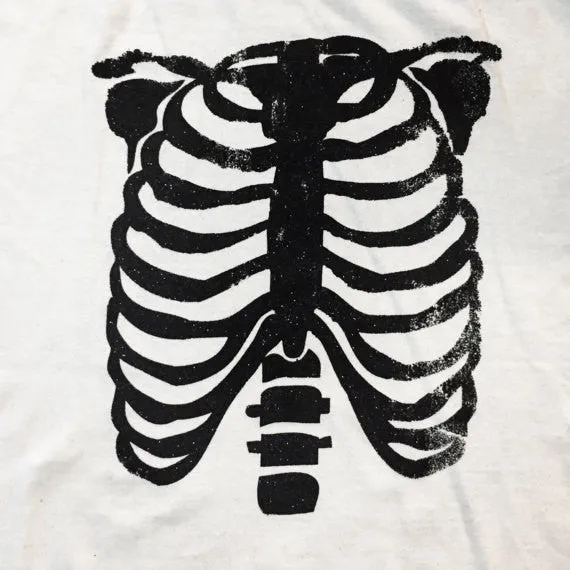 Glitter Ribcage Print Unisex T-shirt