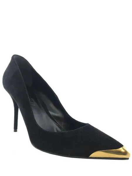 Gold Cap Toe Pumps by Alexander McQueen Size 9