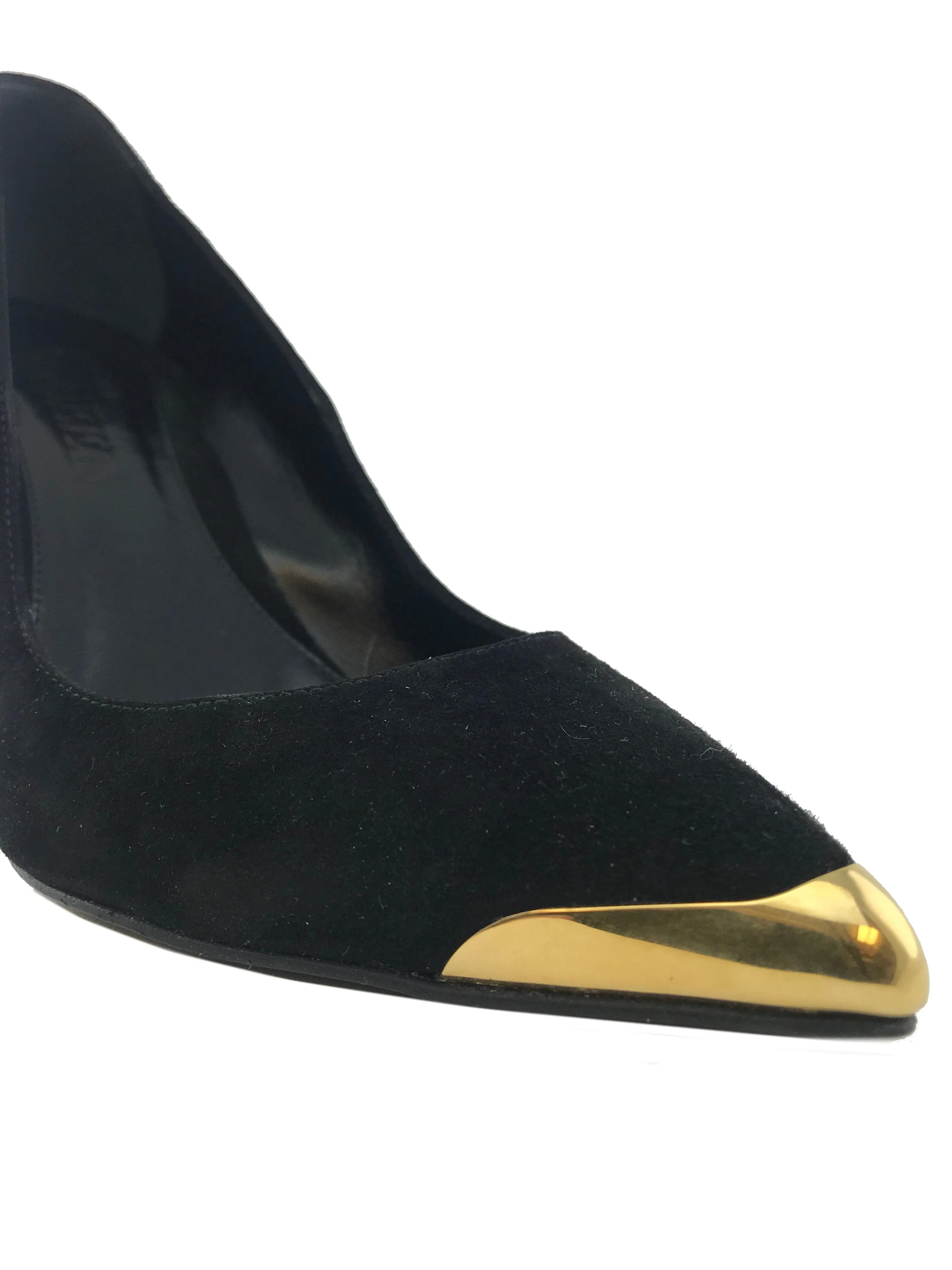 Gold Cap Toe Pumps by Alexander McQueen Size 9