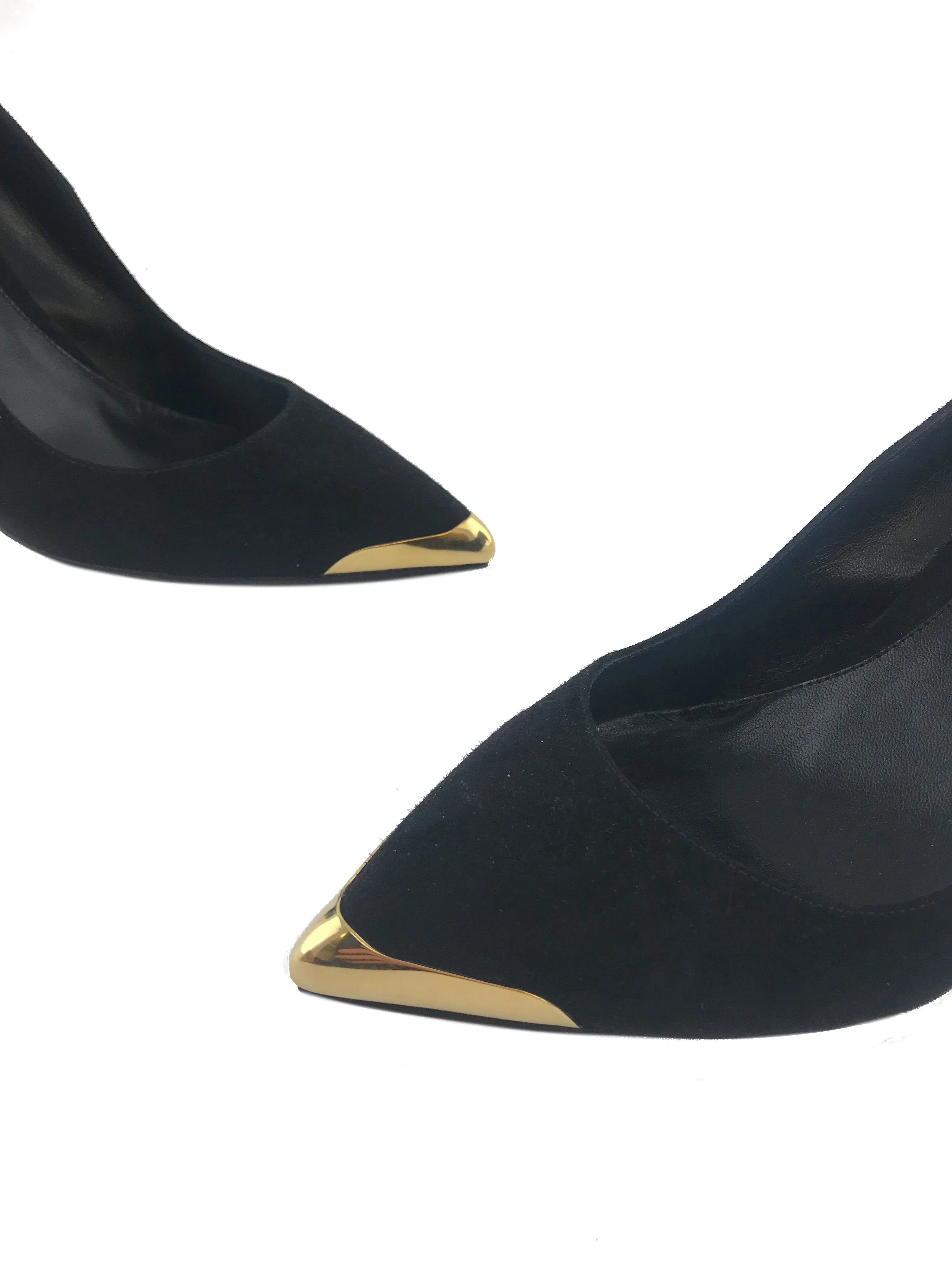 Gold Cap Toe Pumps by Alexander McQueen Size 9