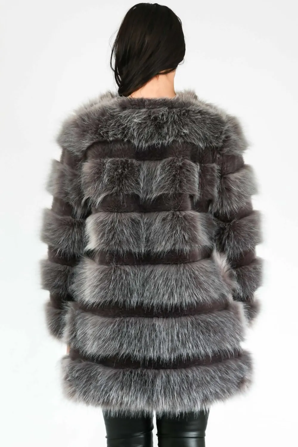 Gray Furry Coat