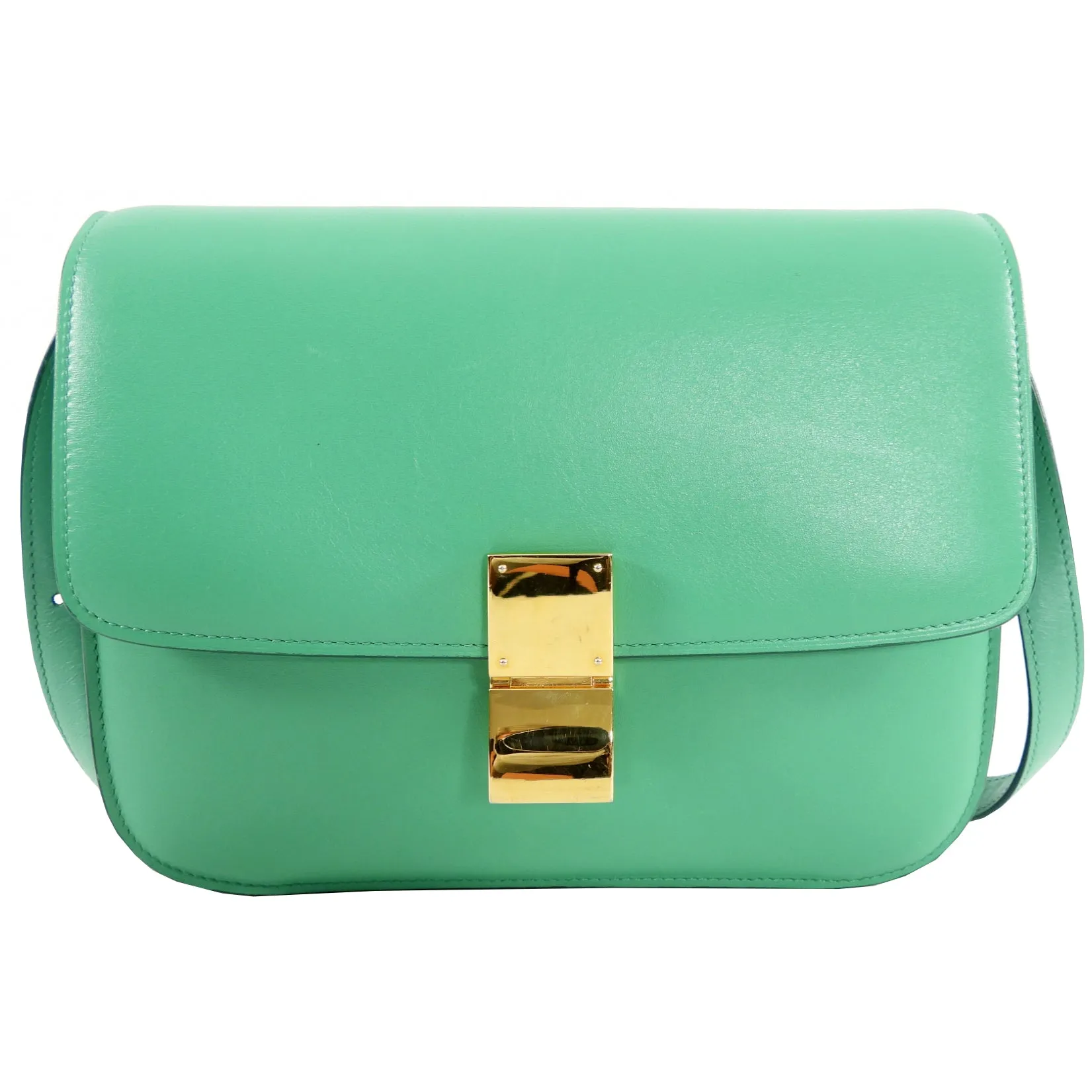 Green Medium Classic Box Bag