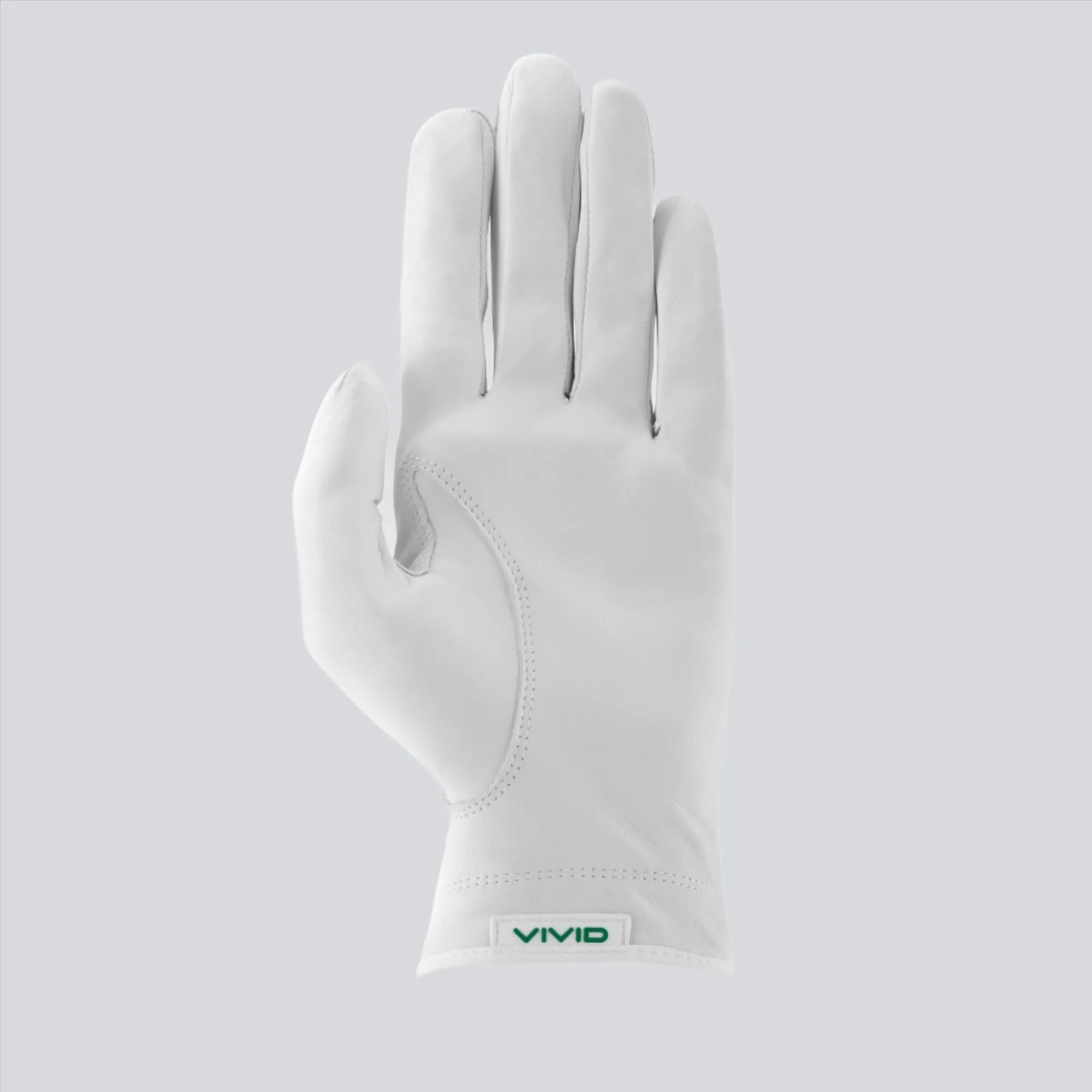 Green White Premium Cabretta Leather Golf Glove