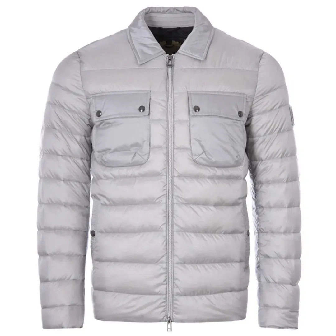 Grey Belstaff Men's Tour Down Overshirt Jacket