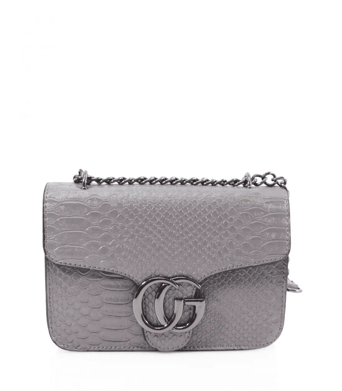 Grey Snake Bag Shoulder