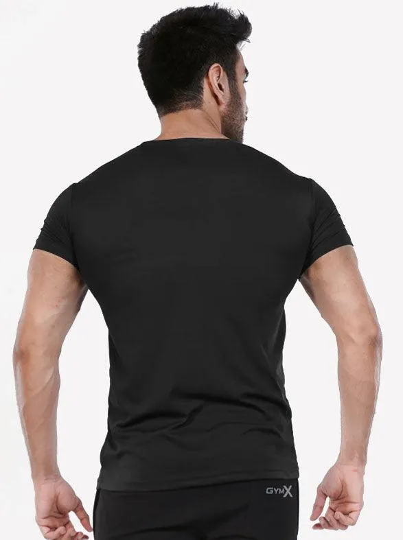 GymX Black Flex Fit Tee - Discount