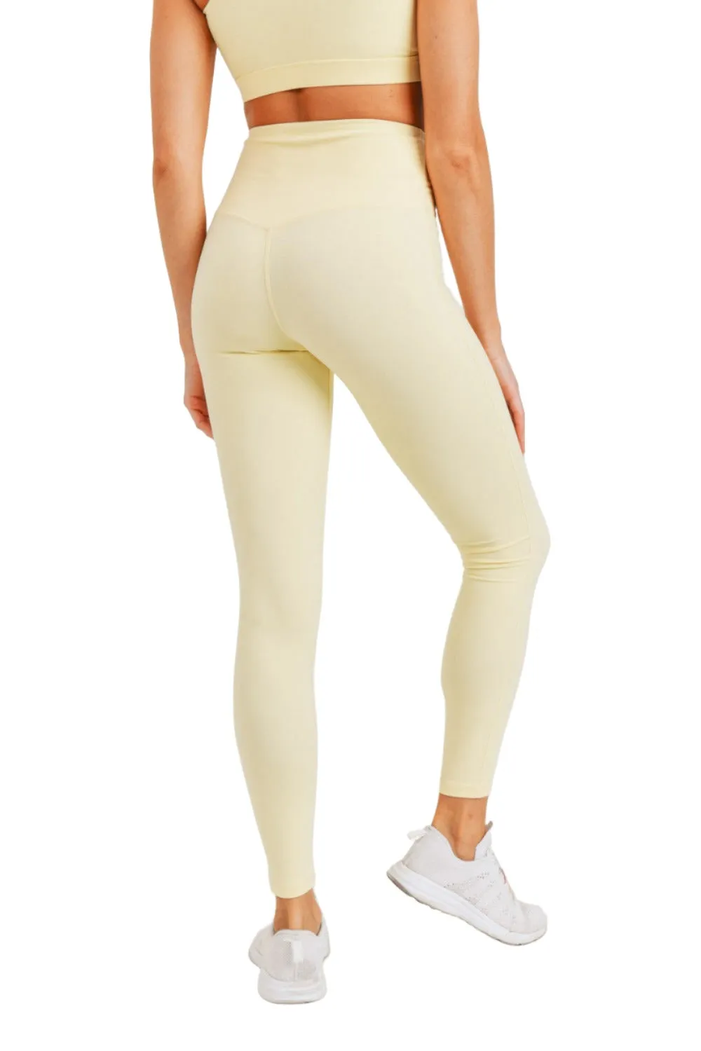 High Waist Leggings - Mono B Essential Sweetheart design