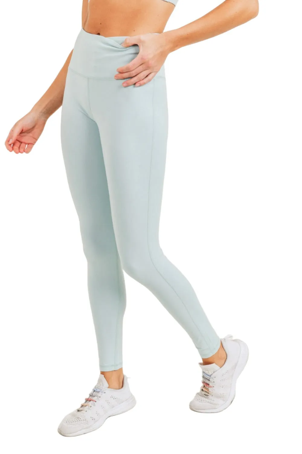 High Waist Leggings - Mono B Essential Sweetheart design