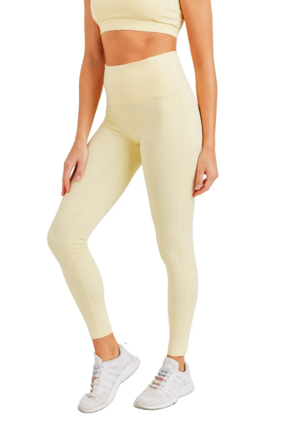 High Waist Leggings - Mono B Essential Sweetheart design