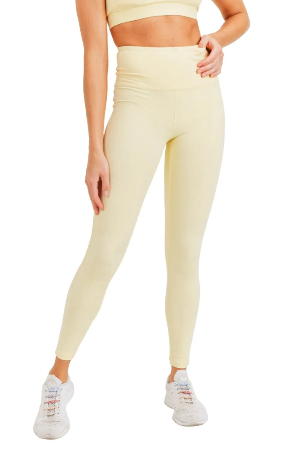 High Waist Leggings - Mono B Essential Sweetheart design