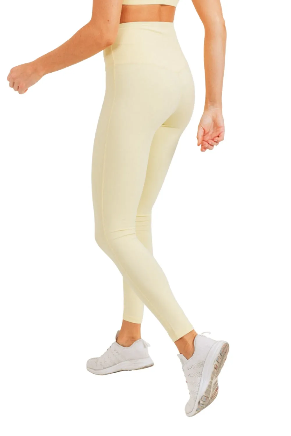 High Waist Leggings - Mono B Essential Sweetheart design