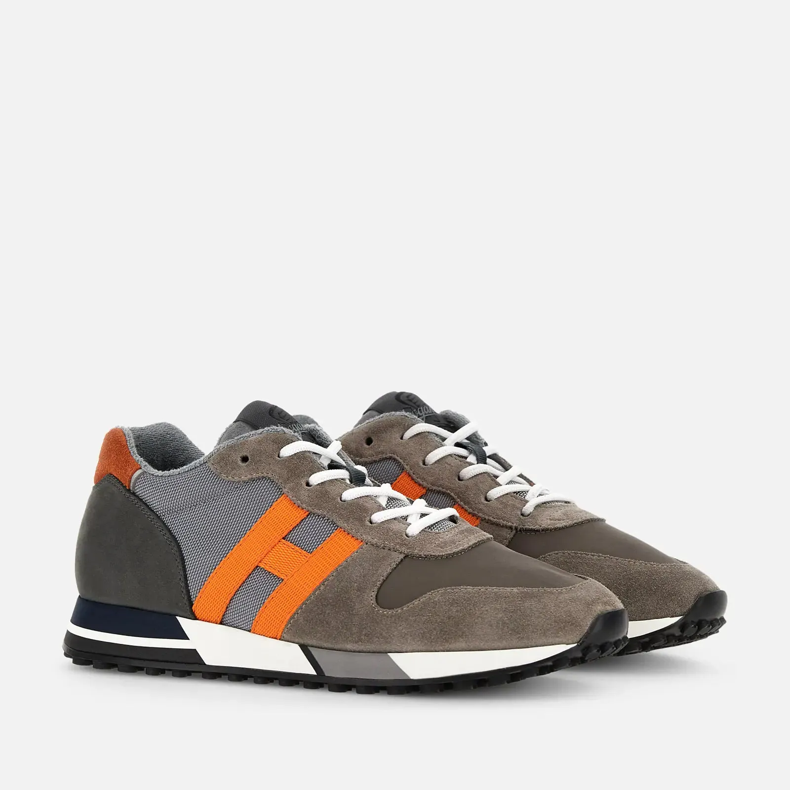 Hogan H383 Grey Orange Sneaker