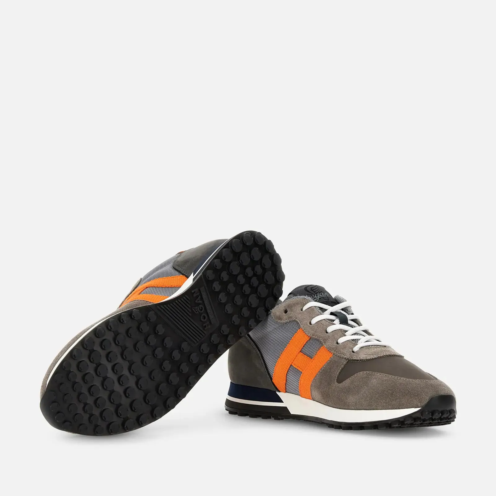 Hogan H383 Grey Orange Sneaker