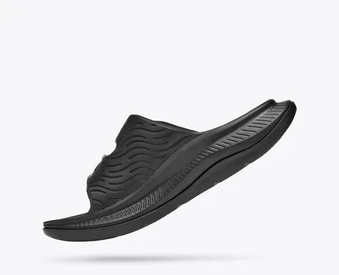 Hoka Men's ORA Luxe Slide Sandals in Black