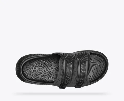 Hoka Men's ORA Luxe Slide Sandals in Black