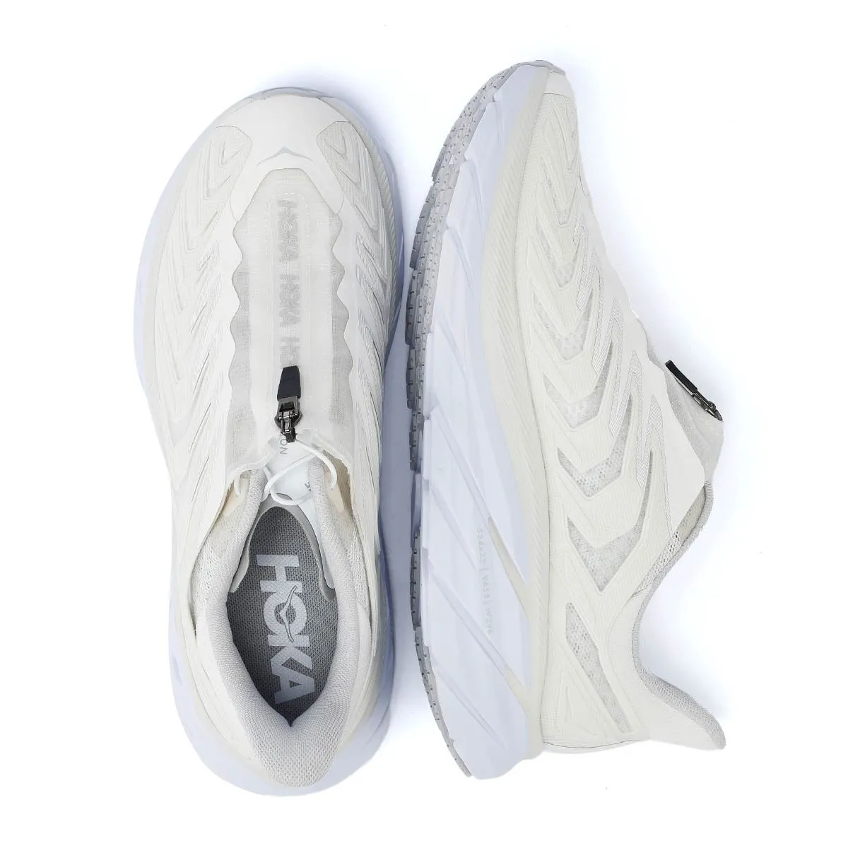 Hoka Project Clifton White / Grey Trainers