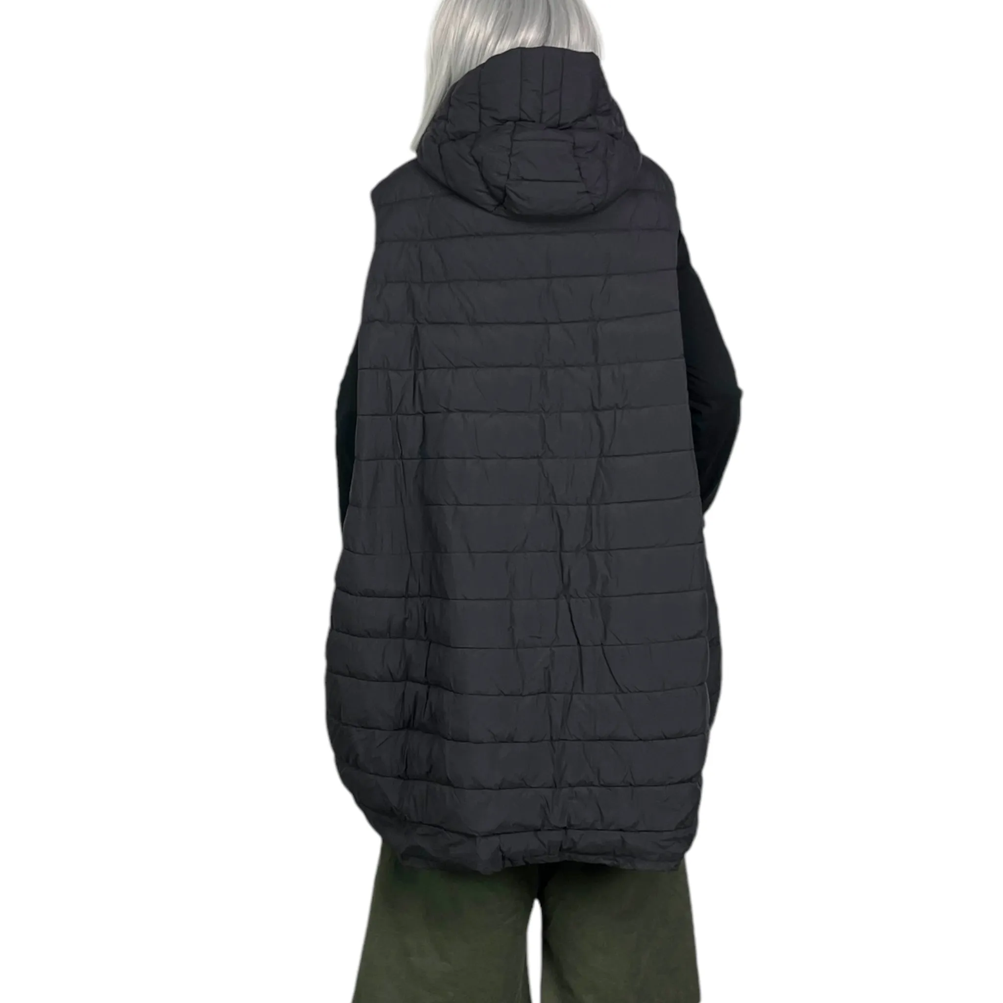 Hooded Jacket with Quilted Vest