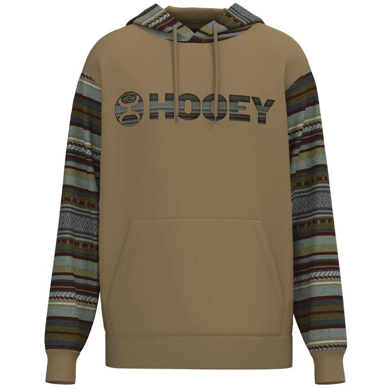 Hooey Men's Lock-Up Aztec Hoody Brown