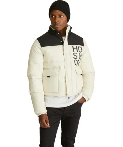 Hudson Jeans Men's Hudson Poly Twill Puffer Jacket With Logo