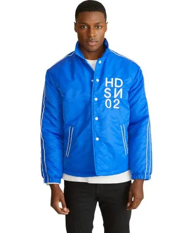 Hudson Jeans Men's Nylon Coaches Jacket With Hudson Logo