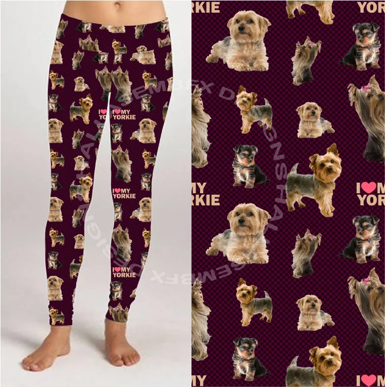 I Love My Yorkie Soft Leggings