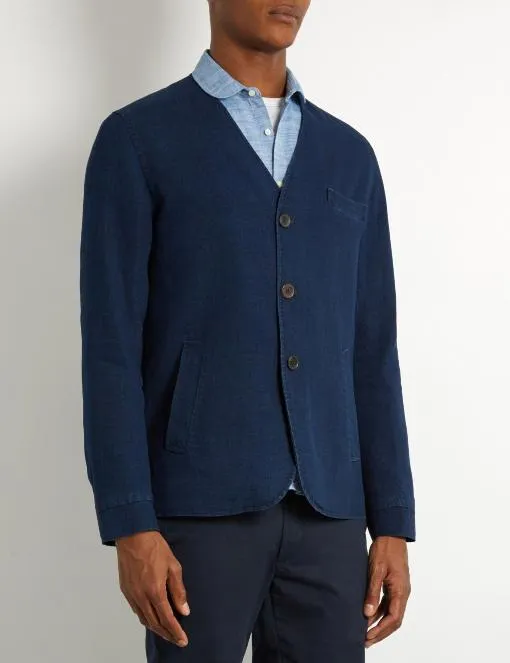 Indigo Blue Oliver Spencer Tom Jacket