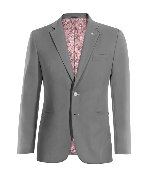 Customized Threads Iron Grey Slim Fit Jacket