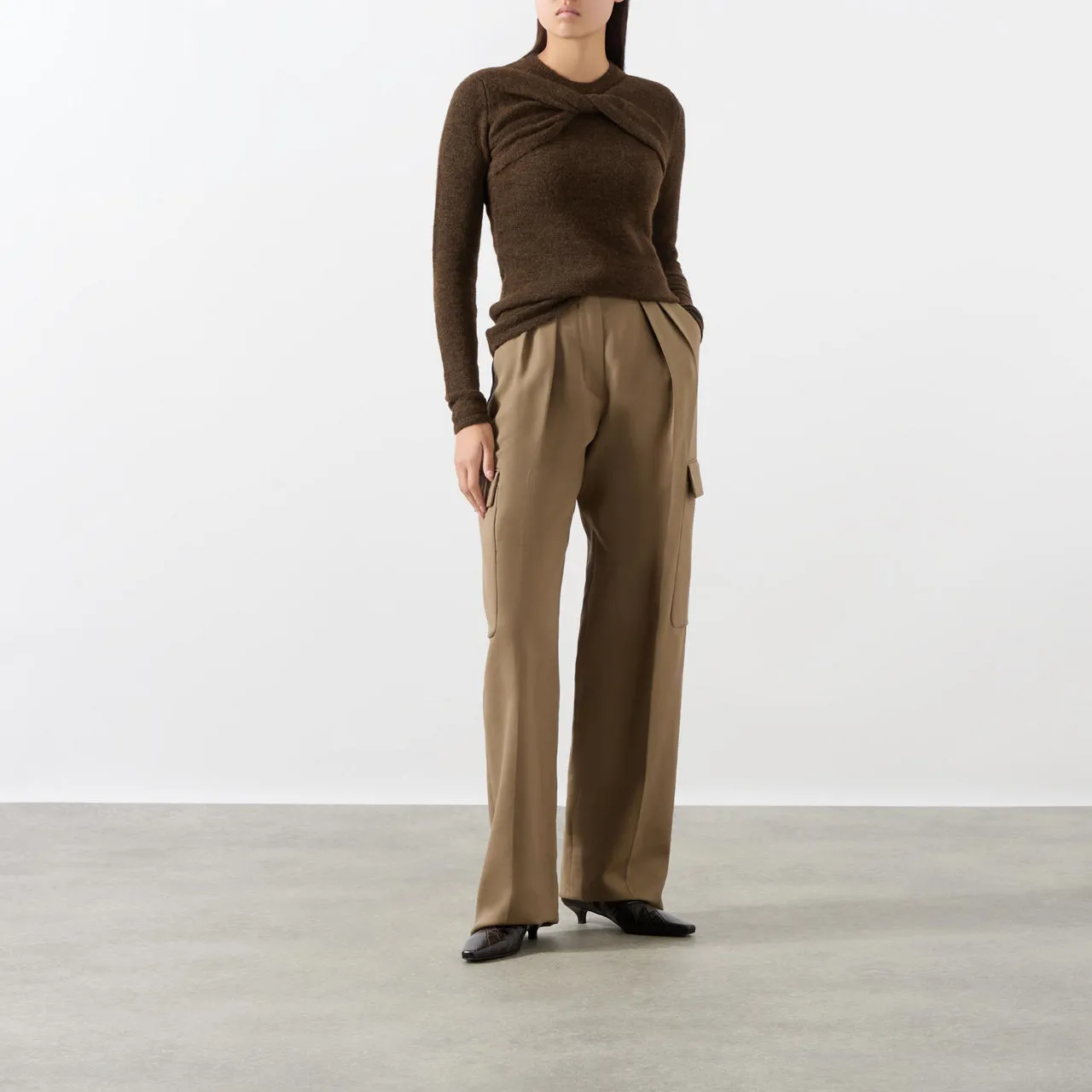 Bronze Kern Twist Sweater by ISABEL MARANT