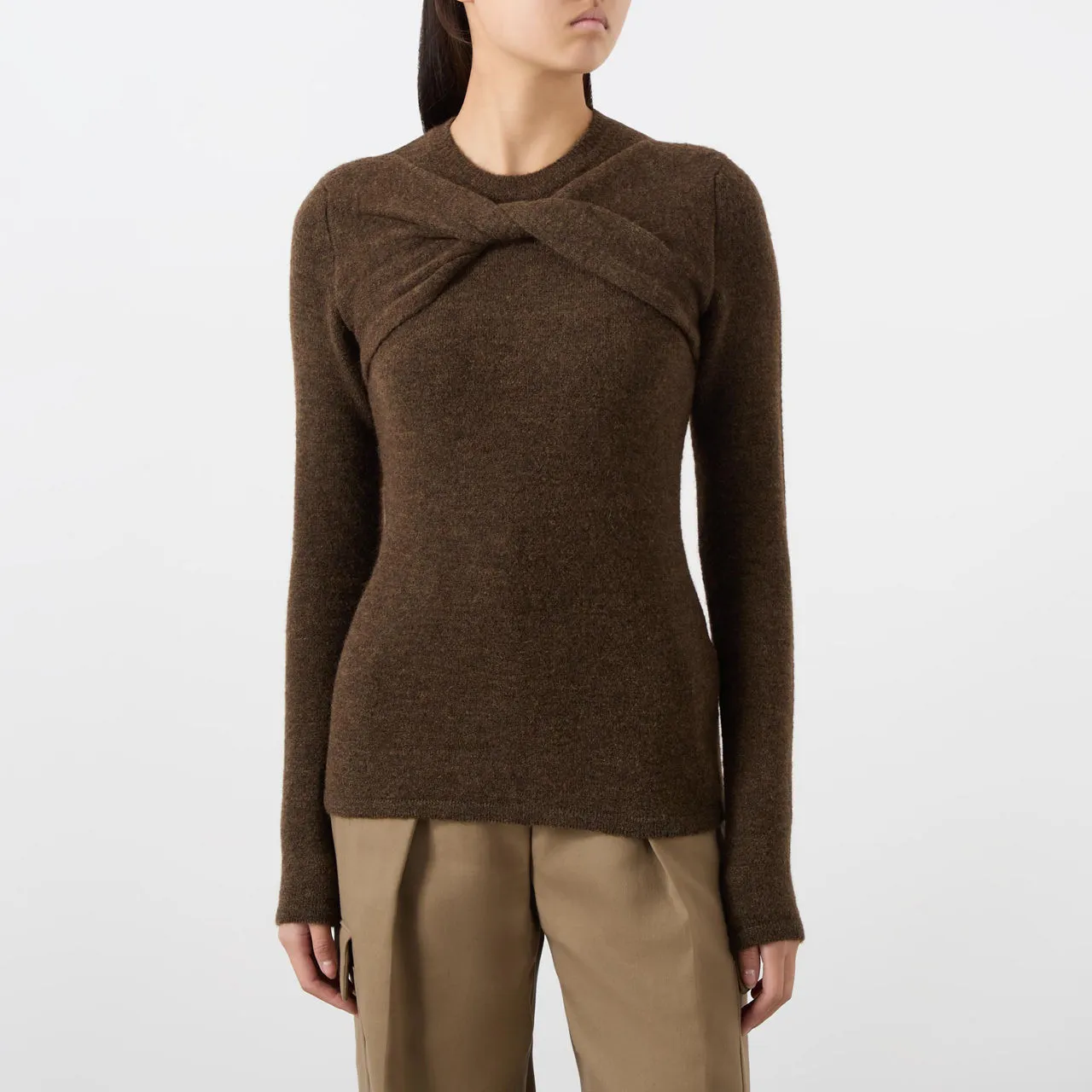 Bronze Kern Twist Sweater by ISABEL MARANT