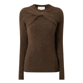 Bronze Kern Twist Sweater by ISABEL MARANT