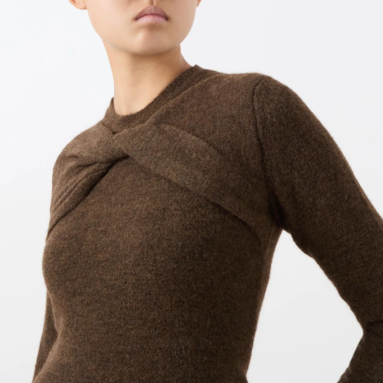 Bronze Kern Twist Sweater by ISABEL MARANT