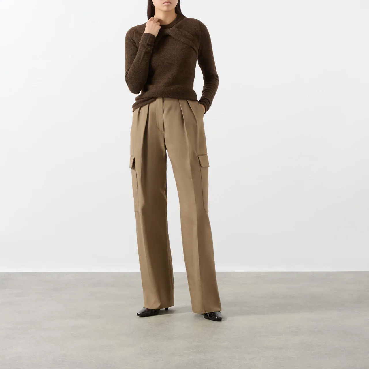 Bronze Kern Twist Sweater by ISABEL MARANT