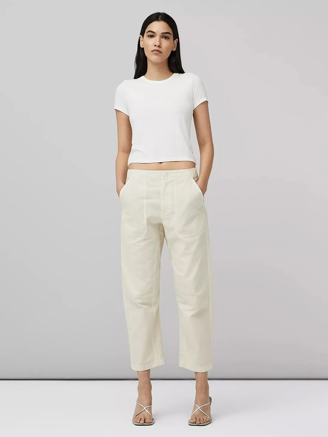 Ivory Leyton Workwear Trousers