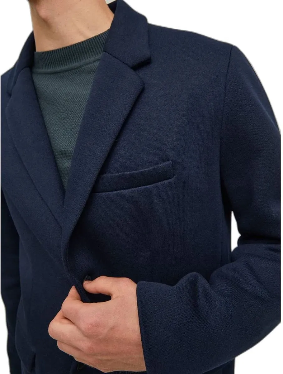 Navy Blazer Jack & Jones Long Marco Coat Jacket