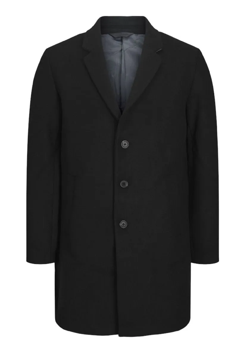 Black Jack & Jones Long Wool Morrison Coat Jacket