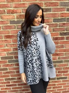 Joanna's Half Leopard Print Sweater