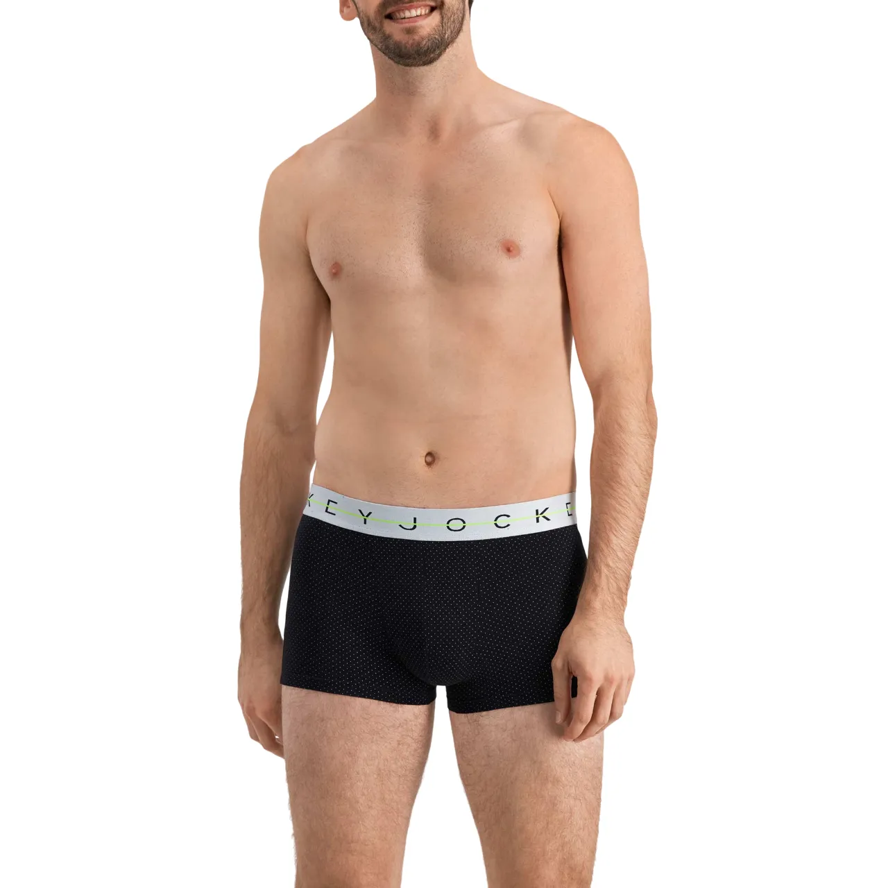 Jockey Men's Cotton NYC Print Trunk Black with White Spots Underwear - Pack of 5