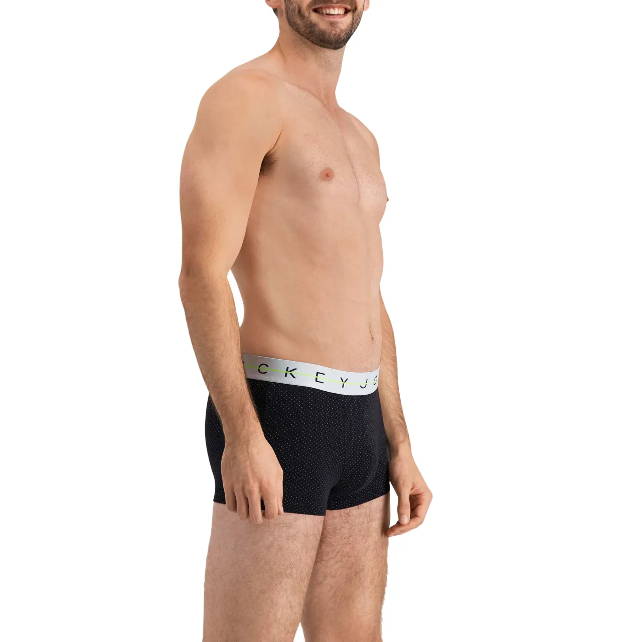 Jockey Men's Cotton NYC Print Trunk Black with White Spots Underwear - Pack of 5