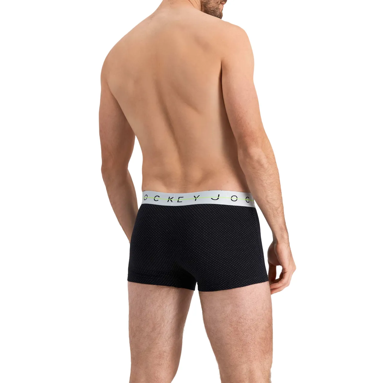 Jockey Men's Cotton NYC Print Trunk Black with White Spots Underwear - Pack of 5