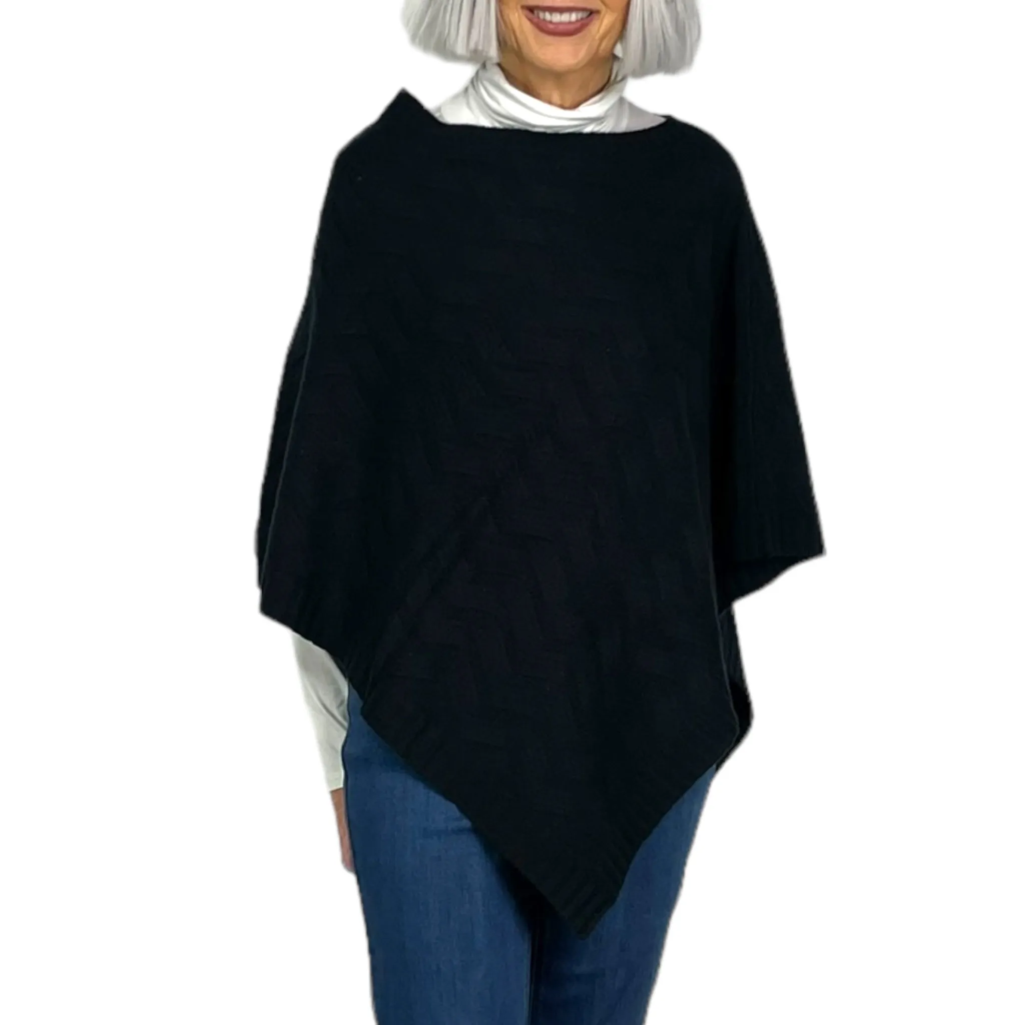 Knitted Cable Poncho