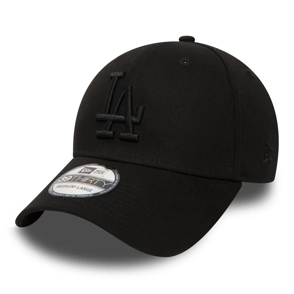 LA Dodgers Black 39THIRTY Stretch Fit Cap