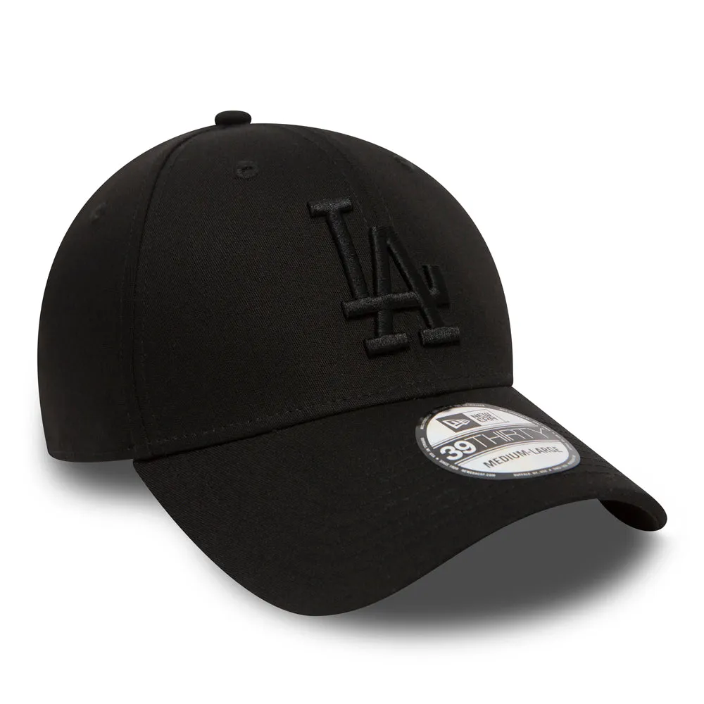 LA Dodgers Black 39THIRTY Stretch Fit Cap