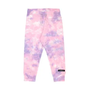 Lavender Raspberry Tie Dye Sweatpants for Kids - Villervalla