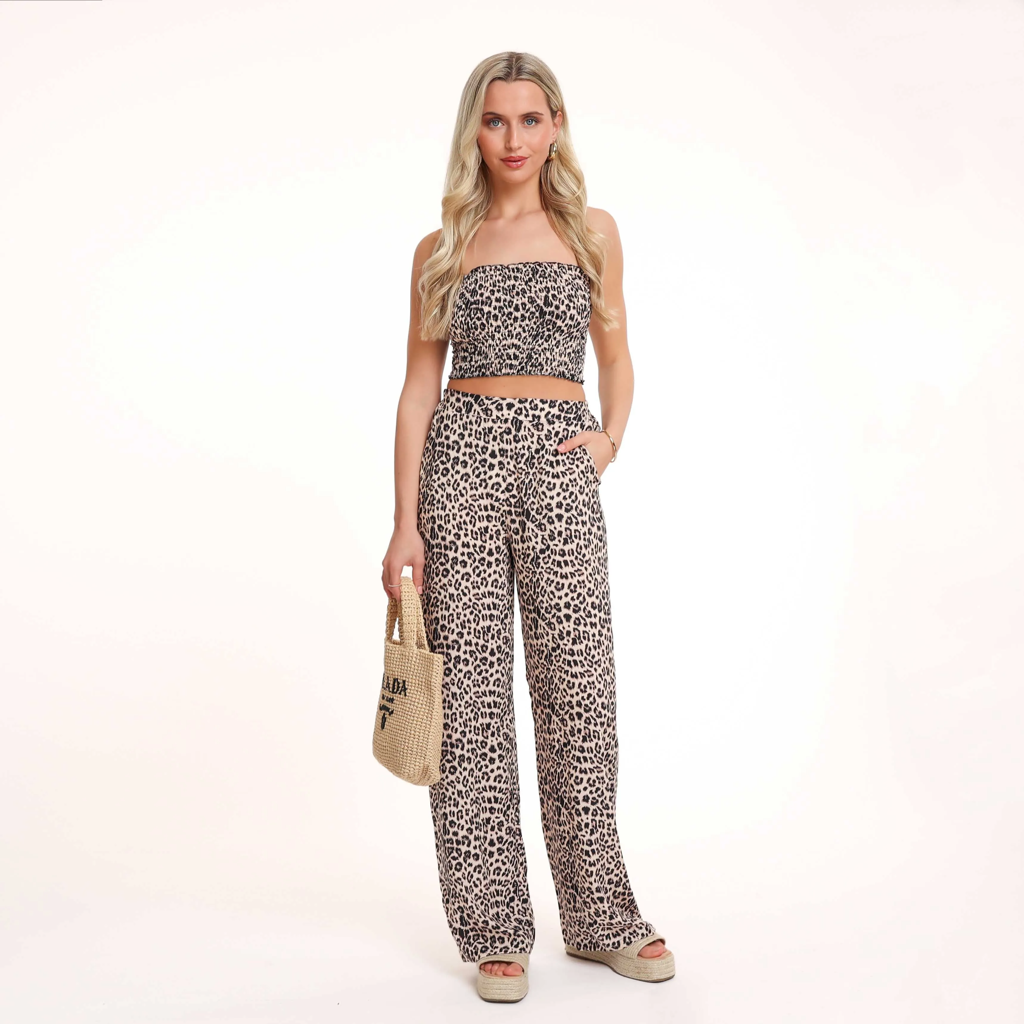 Leopard Print Pants - Women's Fashion