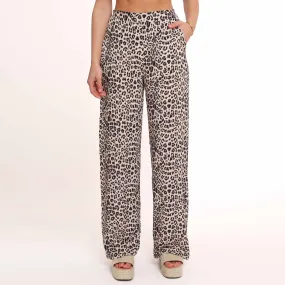 Leopard Print Pants - Women's Fashion