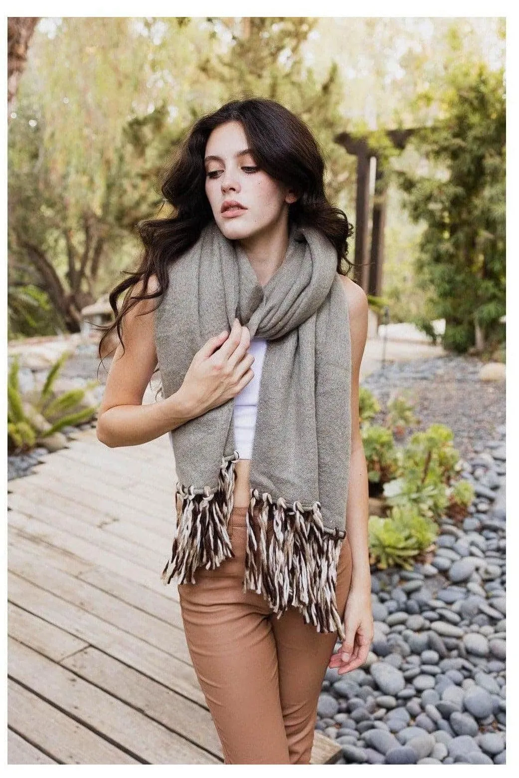 Leto Boho Fringe Scarf