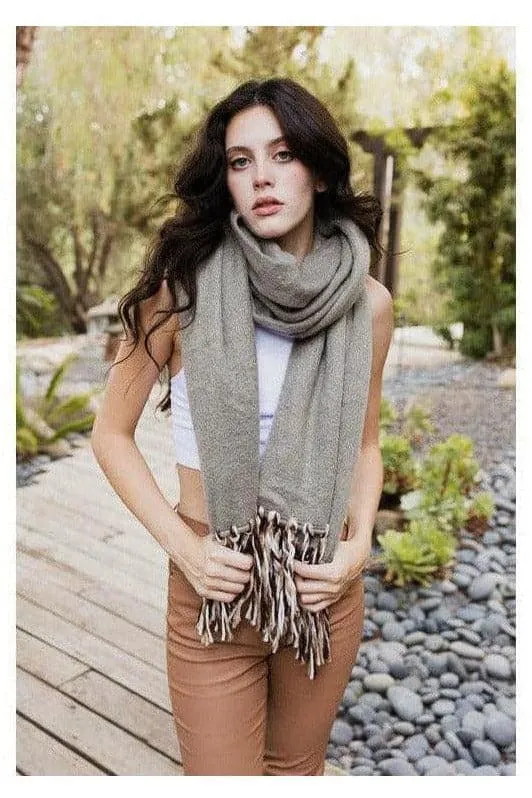 Leto Boho Fringe Scarf