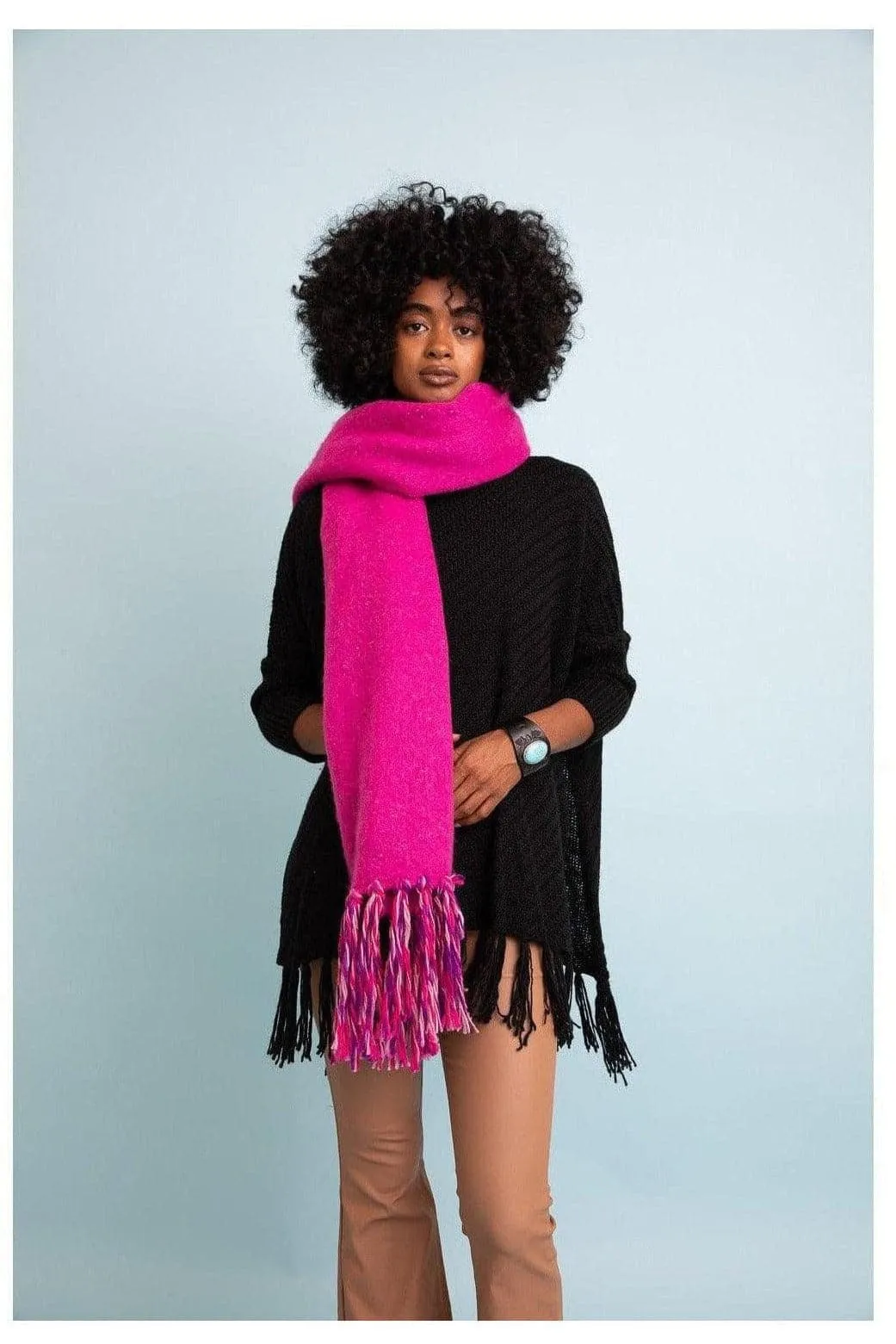 Leto Boho Fringe Scarf